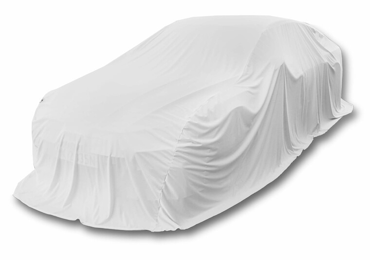 Pokrowiec wystawowy na samochód Sedan/Hatchback biały